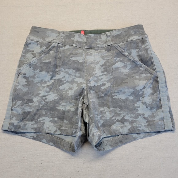 Camo Pants - SPANX Camo Print Shaping Bike Shorts Womens M | High Rise Compression Activewear